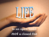 LIFE - an open hand